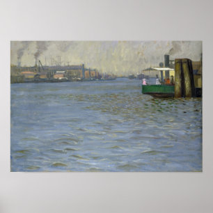 Poster Atmosphère du dimanche sur l'Elbe