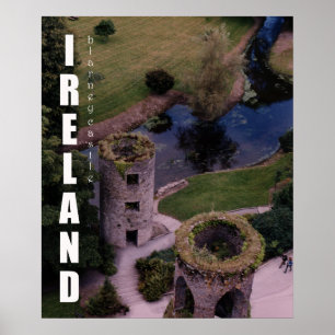 Poster Atop Blarney Castle, Irlande
