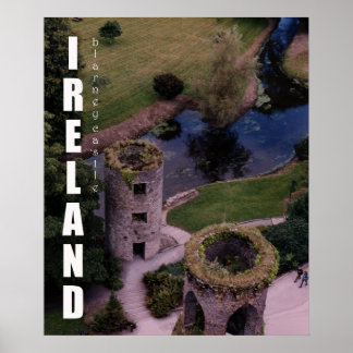 Poster Atop Blarney Castle, Irlande