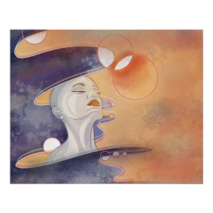 Poster Attaque à la nébuleuse et collier galactique à per