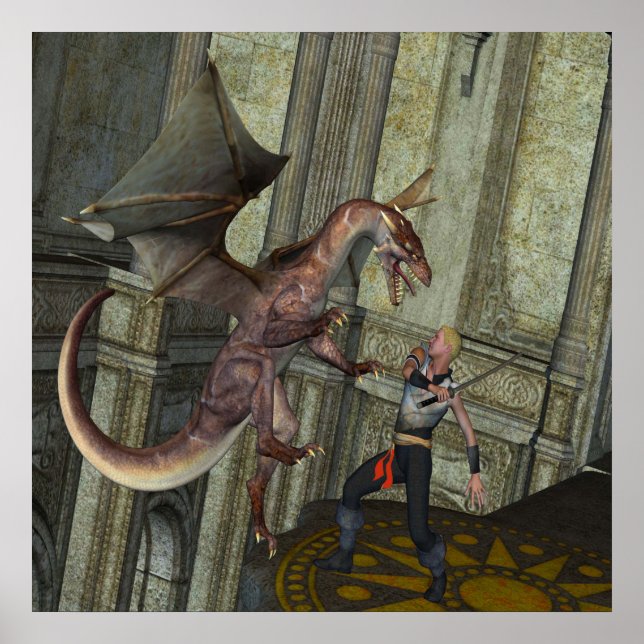 Poster Attaque au dragon (Devant)