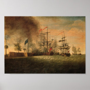 Poster Attaque contre Fort Moultrie