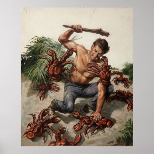 Poster Attaque de crabe