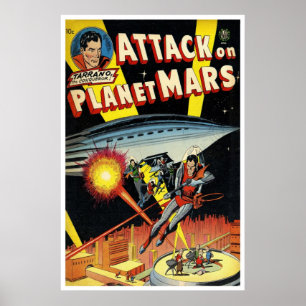 Poster Attaque Sur La Planète Mars (1951)