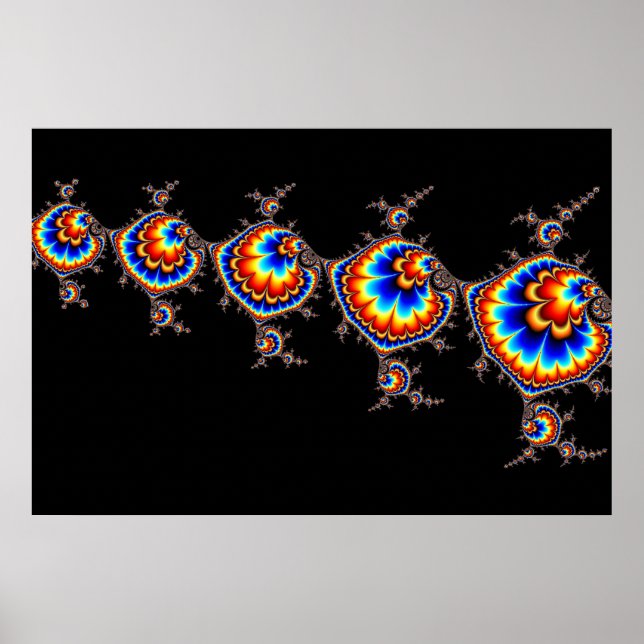 Poster Attaque Ufo - Art Fractal (Devant)