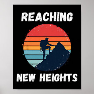 Poster Atteindre de Nouveaux Sommets Escalade de Roche