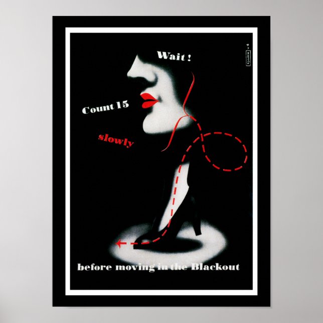 Poster Attendez ~ avant de passer à l'arrêt (Devant)