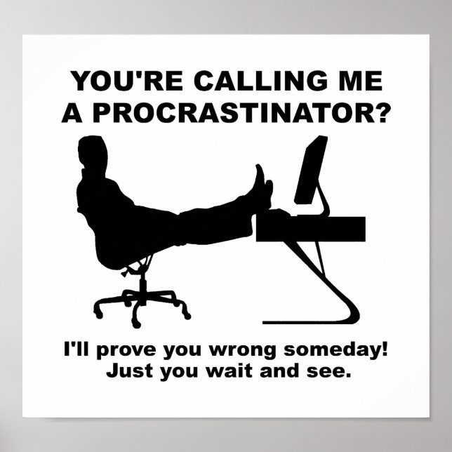 Poster Attendez Et Voir L'Affiche Drôle (Devant)