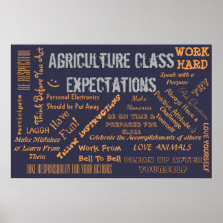 Poster Attentes des enseignants en agriculture en classe 