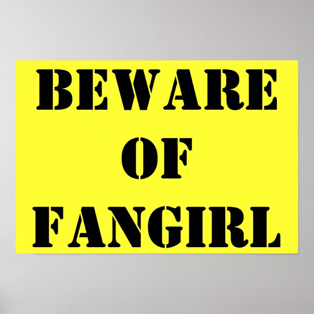 Poster Attention à l'affiche Fangirl (Devant)
