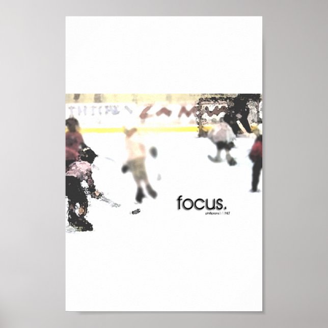 Poster attention. (hockey pour jeunes) (Devant)