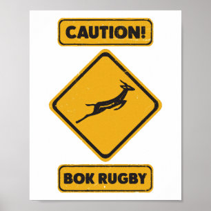 Poster Attention - SpringBoks traversant