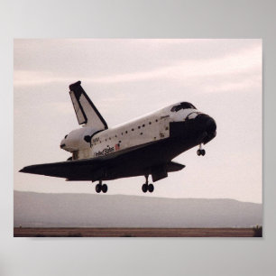 Poster Atterrissage de la navette spatiale Columbia (STS-