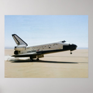 Poster Atterrissage de la navette spatiale Columbia (STS-