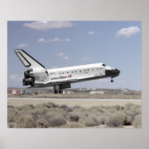 Poster Atterrissage de la navette spatiale Discovery (STS