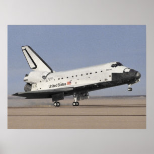 Poster Atterrissage de navette spatiale l'Atlantide
