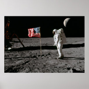 Poster Atterrissage sur la Lune ou est-ce le cas ?