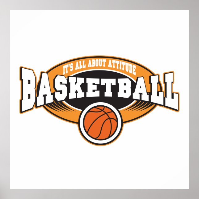 Poster Attitude du basket-ball (Devant)