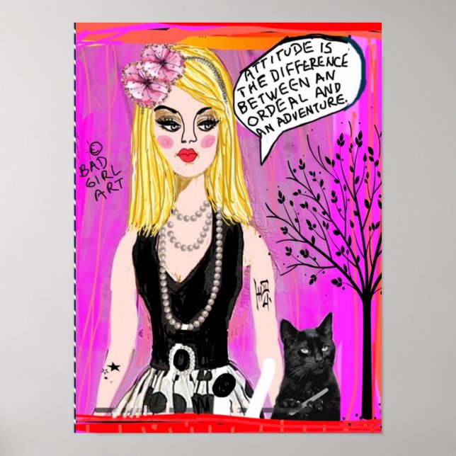 POSTER-Attitude ist der Unterschied zwischen einem Poster (Vorne)