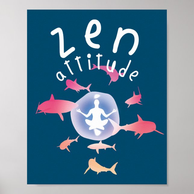 Poster Attitude zen (Devant)