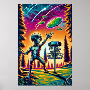Poster Attrapez la brise   Alien Disk Golf