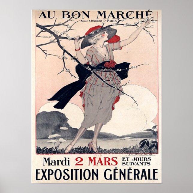 Poster Au Bon Marche (Devant)