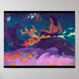 Poster Au bord de la mer, Gauguin