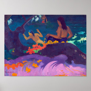 Poster Au bord de la mer, Gauguin