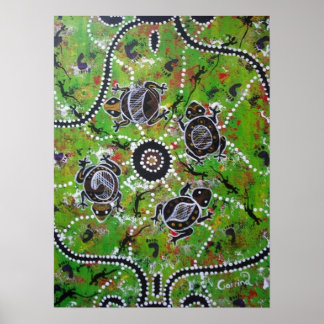 Poster Au Bord De L'Étang