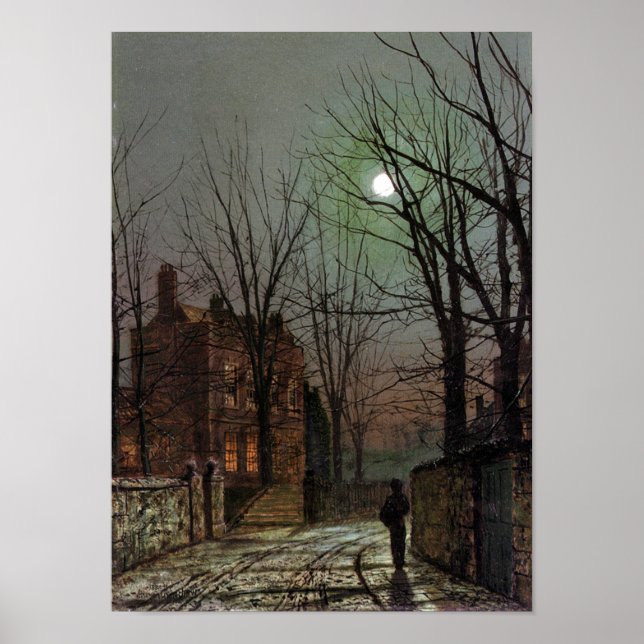 POSTER AU CLAIR DE LUNE-GRIMSHAW-PRINT (Devant)