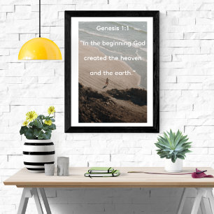 Poster Au Début De La Création De Genèse Océan