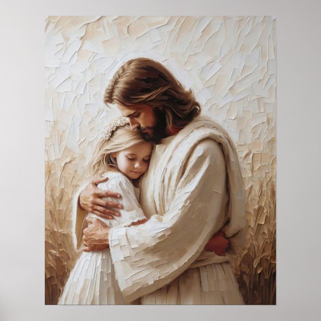 Poster Au-delà de l'amour, l'art chrétien, Jésus embrassa (Devant)