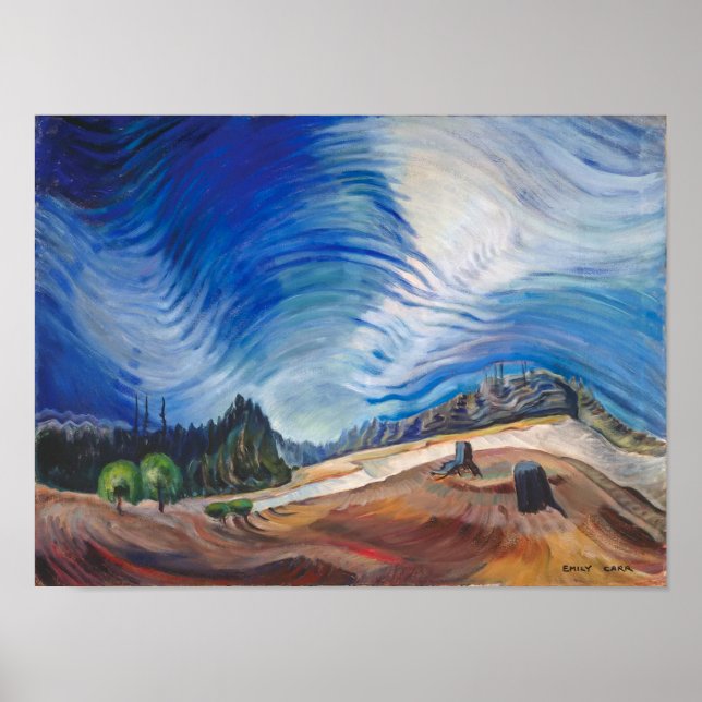 Poster Au-dessus de la fosse à gravier | Emily Carr | (Devant)
