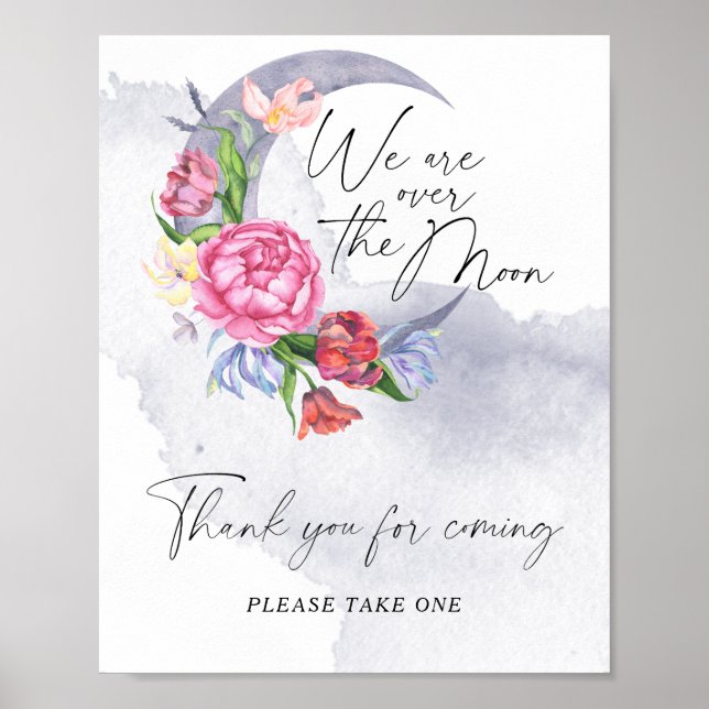 Poster Au-dessus de la lune Merci d'être venu (Devant)