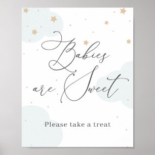 Poster Au-dessus de la lune Twinkle Star Babies sont doux