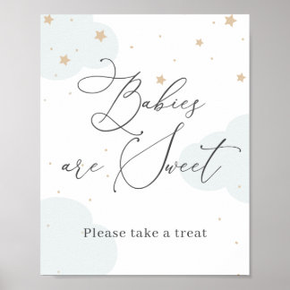 Poster Au-dessus de la lune Twinkle Star Babies sont doux