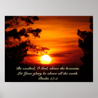 Poster Au-dessus de l'affiche Earth Sunset
