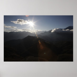 Poster Au-dessus des montagnes
