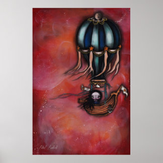 Poster Au-dessus du bateau Arc-en-ciel