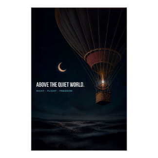 Poster Au-dessus du monde silencieux.