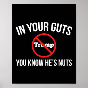 Poster Au fond de vous, vous savez qu'il est fou, arrêtez
