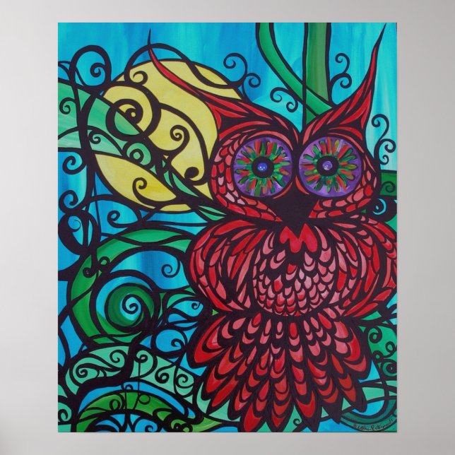 Poster Au grand clair de lune (Devant)