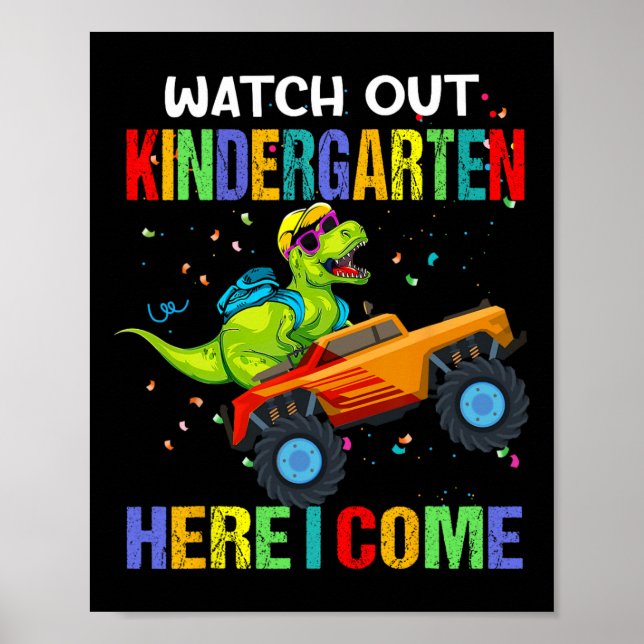 Poster Au Jardin D'Enfants Ici Je Viens Premier Jour De D (Devant)