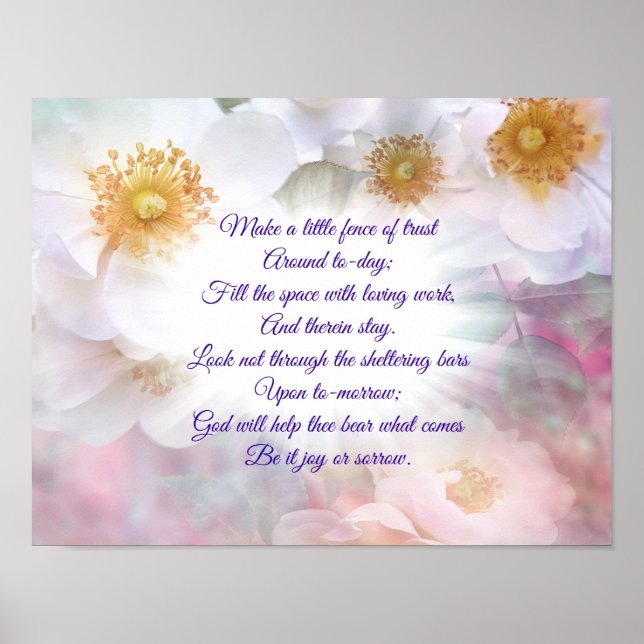 Poster Au jour le jour de l'aide de Dieu (Devant)