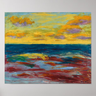 Poster Au large d'Alsen   Emil Nolde  