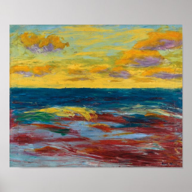 Poster Au large d'Alsen | Emil Nolde | (Devant)
