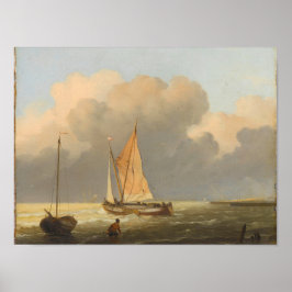 Poster Au large de la côte, avec Spritsail Barge