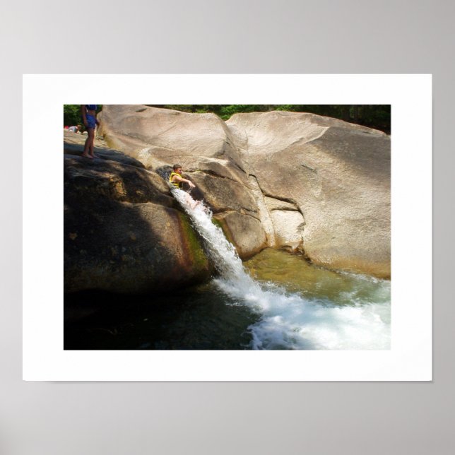 Poster Au large des chutes de Franconie Chute (Devant)