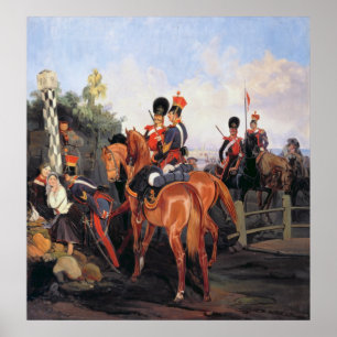 Poster Au Mile Stone, 1859