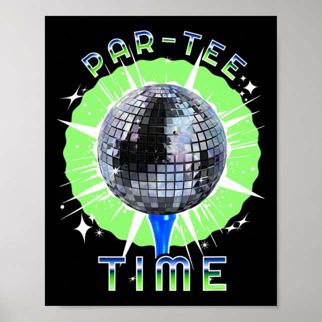 Poster Au Parc Time Funny Golf Et Disco Party (Devant)